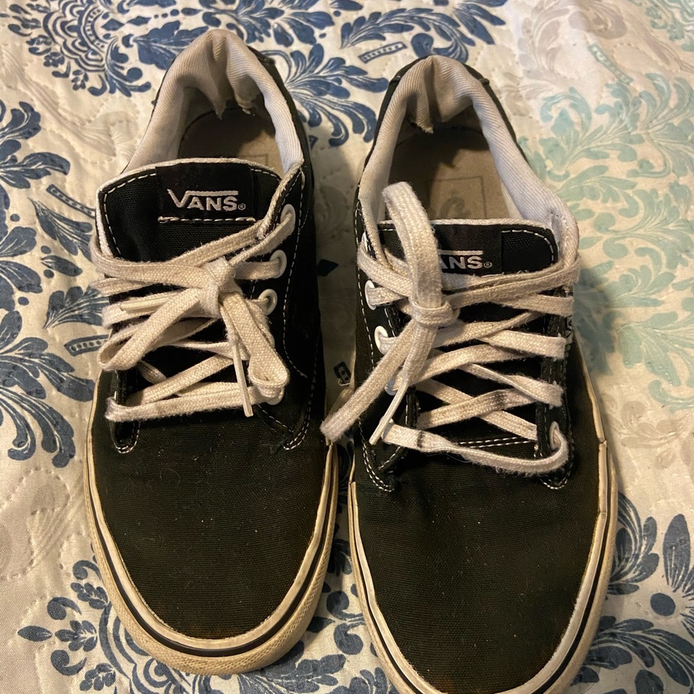 Women’s Size 6.5 Vans Sneaker Black/White